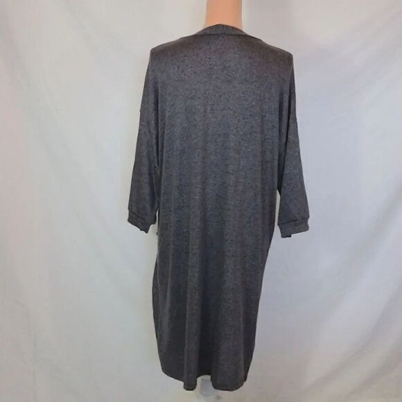 Agnes & Dora Dark Grey Open Knit Midi Cardigan with Pockets XL NWOT - Picture 12 of 16